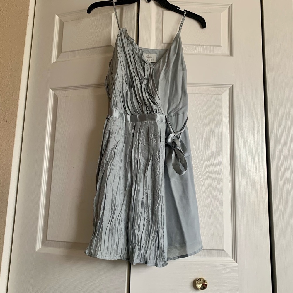 Madison Marcus silk gray dress